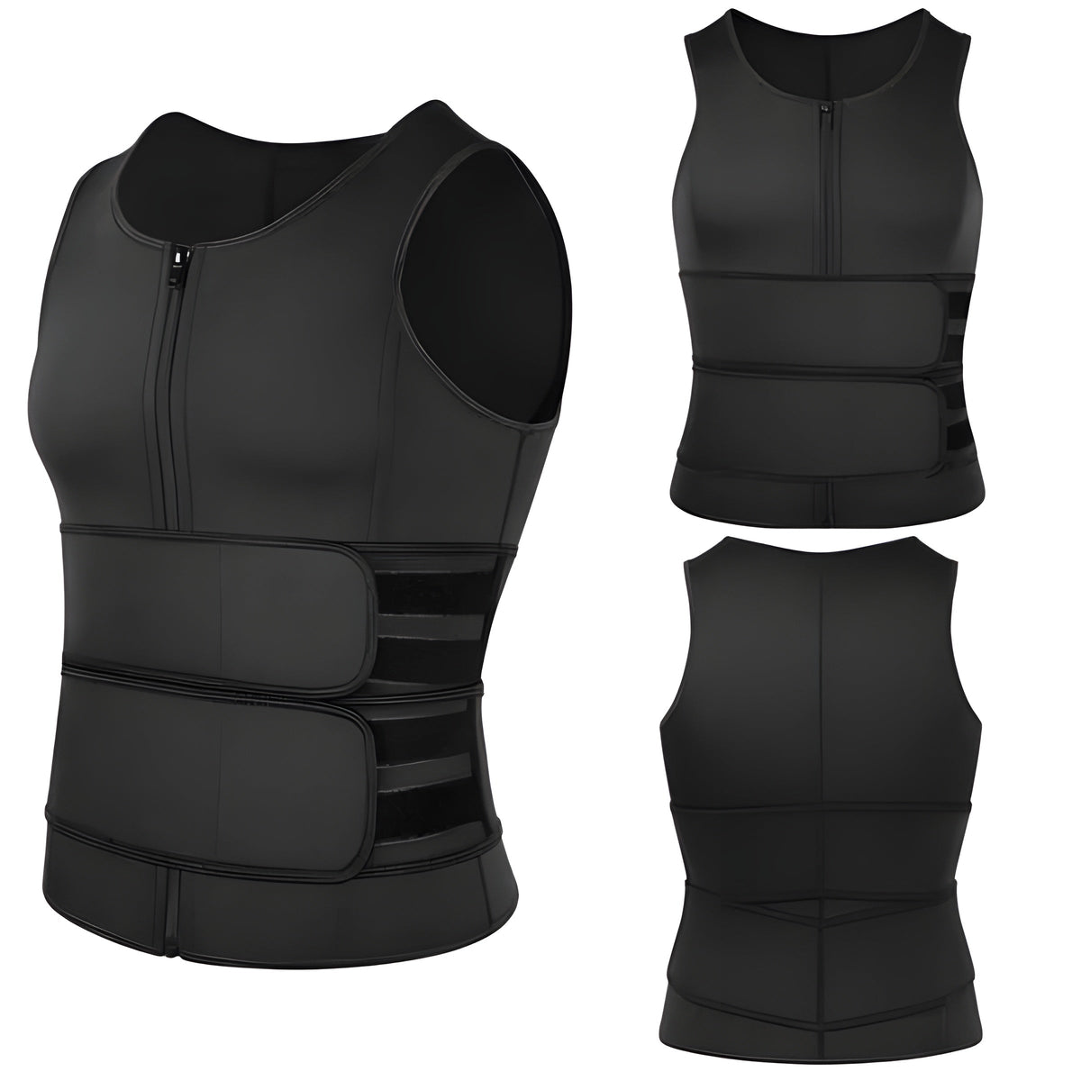 LuxuraFit Gilet Sauna pour Hommes & Entraîneur de Taille | Renforcez votre entraînement avec confort et style