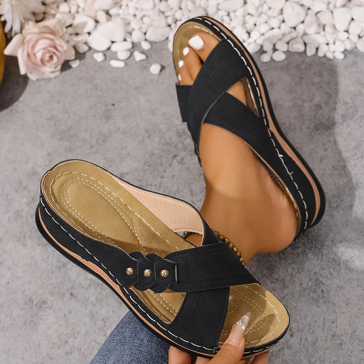 MOREAU LYON | SANDALES À TALON COMPENSÉ CHIC POUR FEMMES