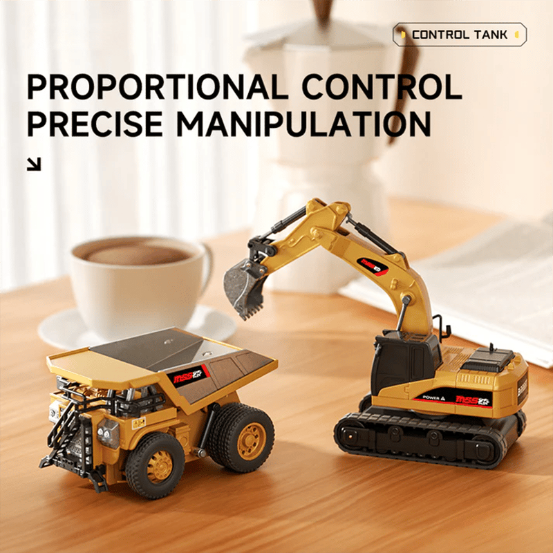 BuildMaster Mini RC Set | Véhicules de construction amusants pour des aventures de jeu sans fin