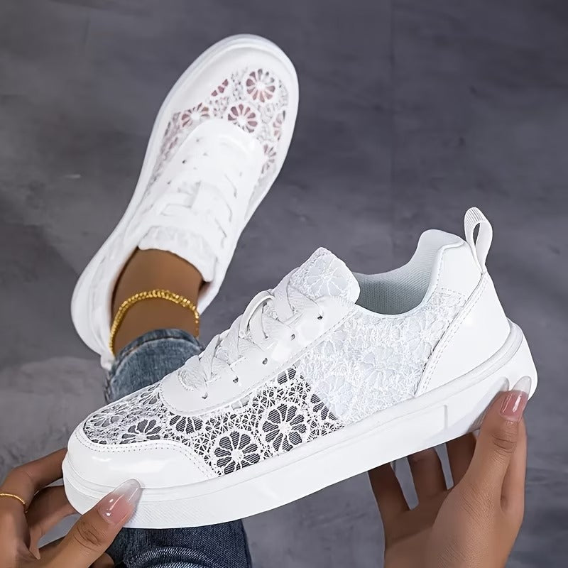 Lacielle | Baskets en Air-Mesh avec détail floral