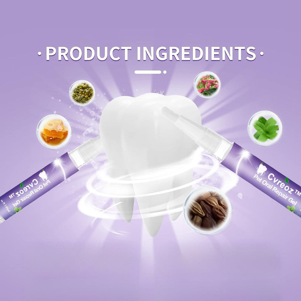 FreshPaws Gel dentifrice pour animaux | Détartrant et éliminateur de taches pour un sourire plus sain