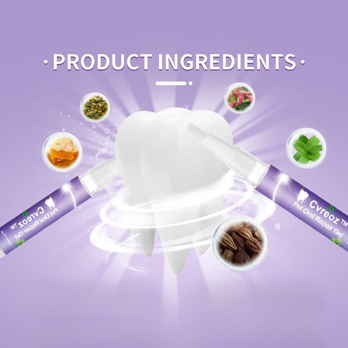 FreshPaws Gel dentifrice pour animaux | Détartrant et éliminateur de taches pour un sourire plus sain
