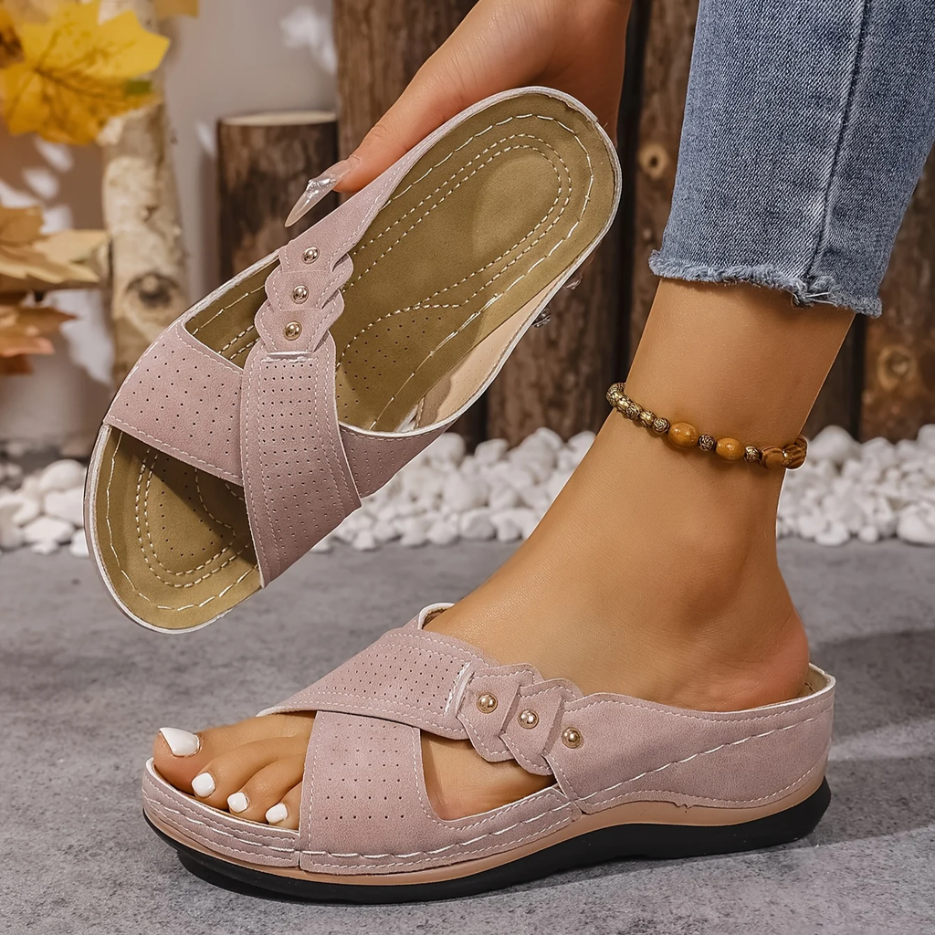 MOREAU LYON | SANDALES À TALON COMPENSÉ CHIC POUR FEMMES