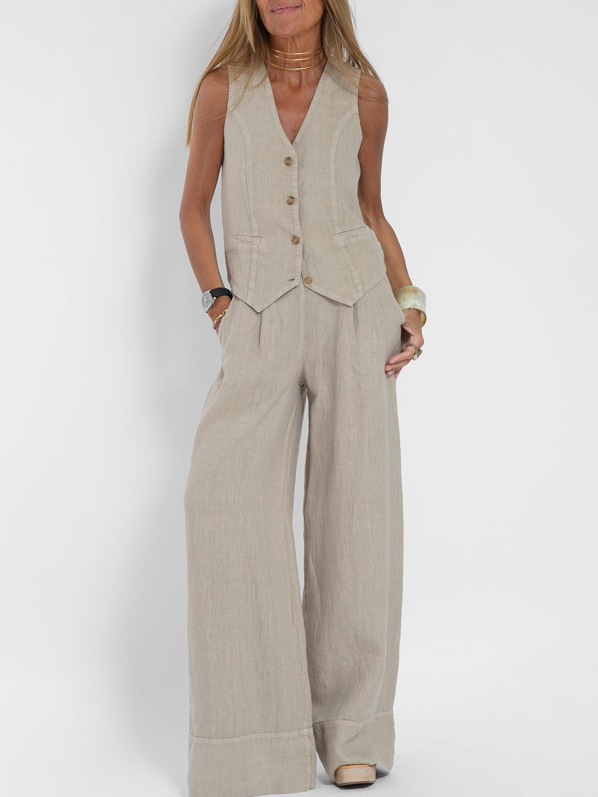 Ella | Ensemble Veste et Pantalon Ample (Presque épuisé)