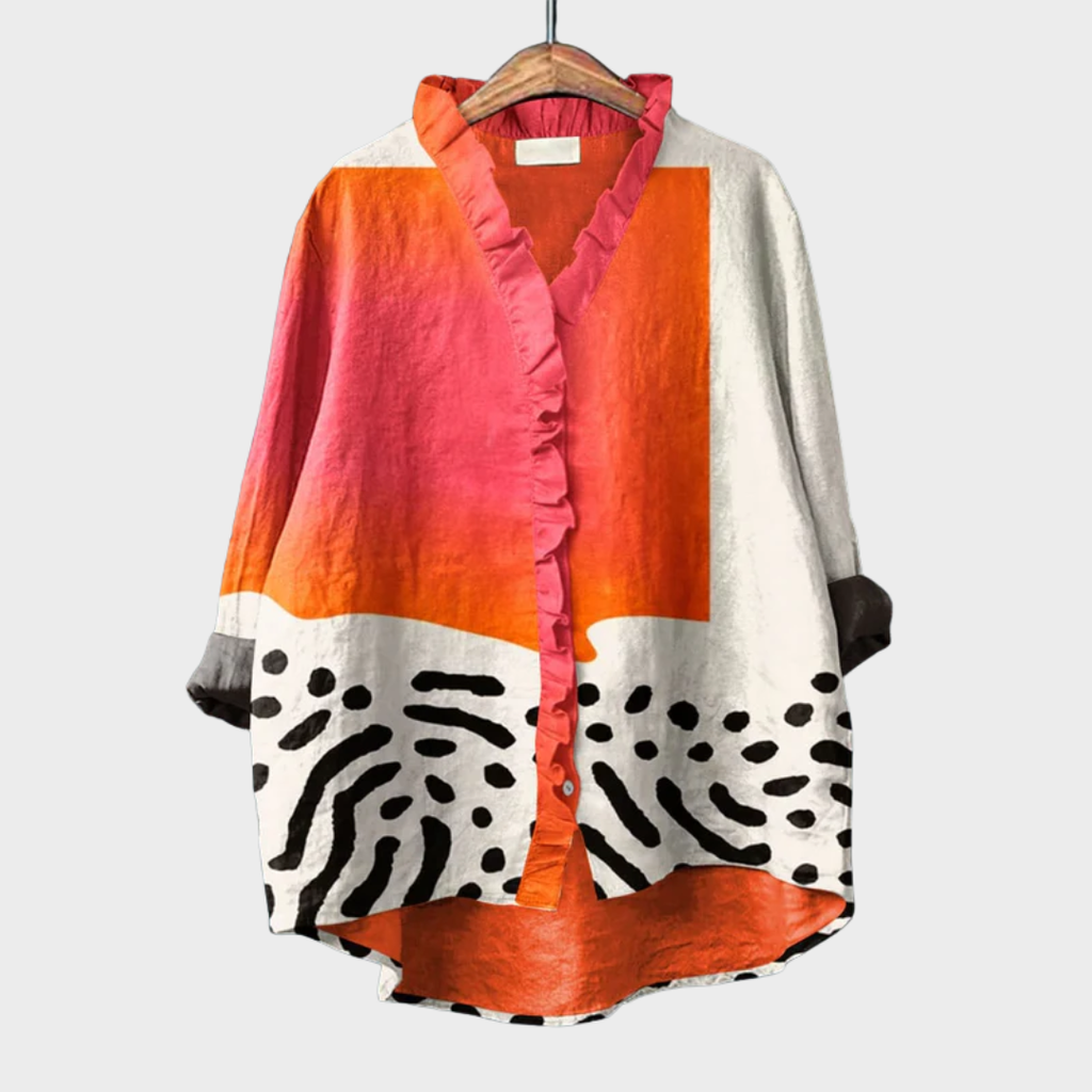 MOREAU LYON | BLOUSE IMPRIMÉ ARTISTIQUE POUR FEMMES
