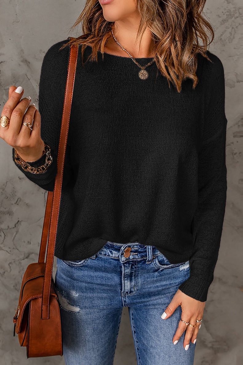 Éléonore - Pull Col Rond Décontracté Confort Femme