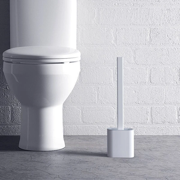 FlexiClean Brosse de Toilette – Design en Silicone Hygiénique pour un Nettoyage Facile