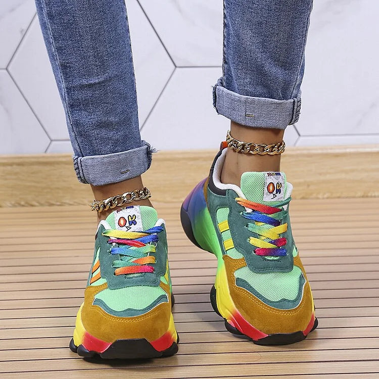 Isolina - Chaussures orthopédiques arc-en-ciel