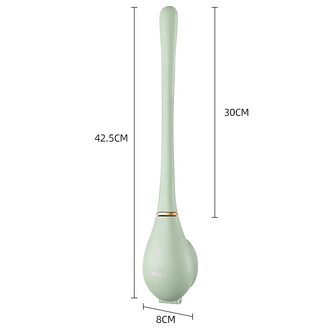 Brosse de Toilette en Silicone Flexible Design Moderne