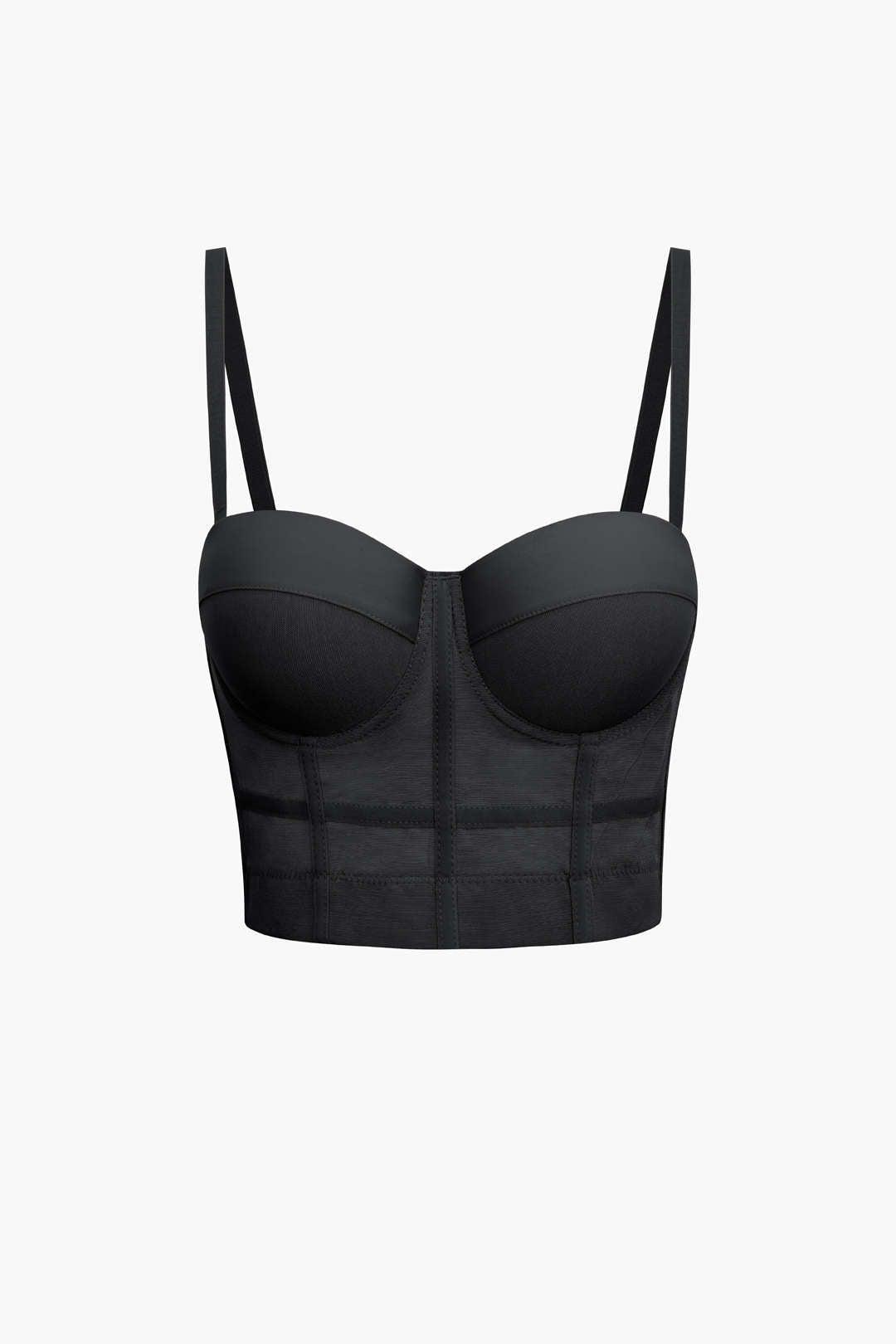 Top bustier en maille avec armatures