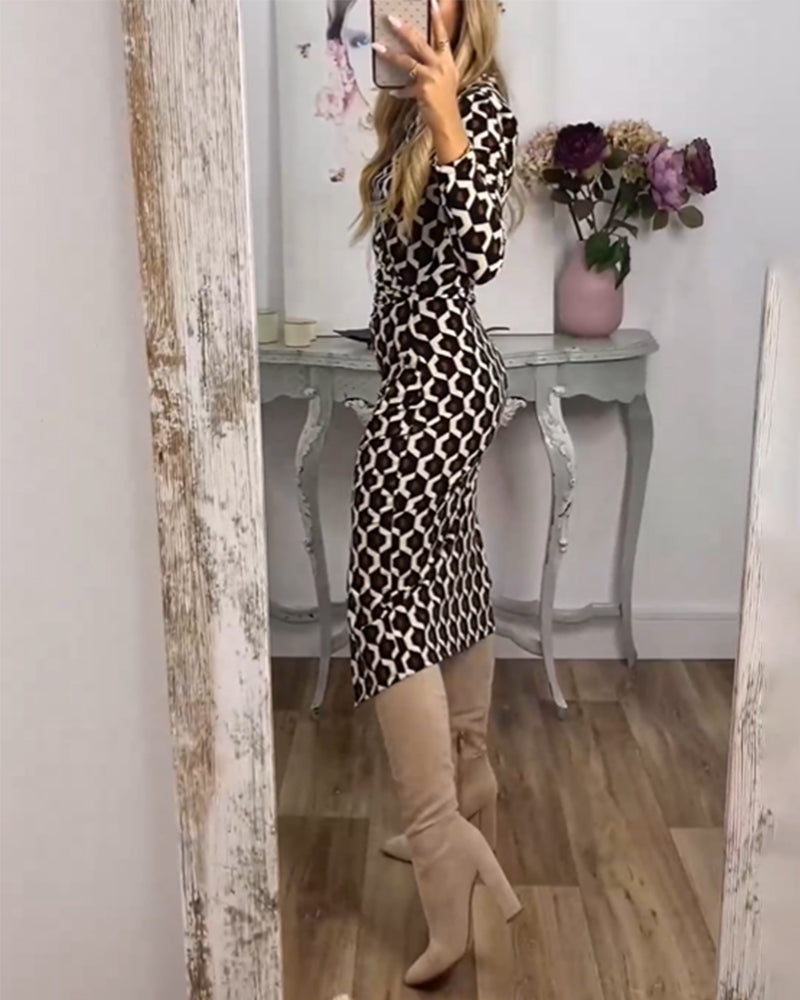 Kyllie | Robe Fendue Écailles de Poisson Glamour