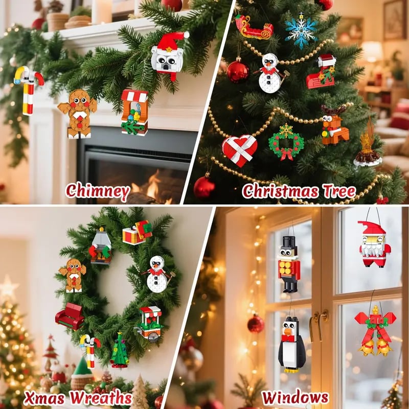 CraftVent | 24 Jours de Compte à Rebours de Noël Ornements Kit de Construction Calendrier de l'Avent