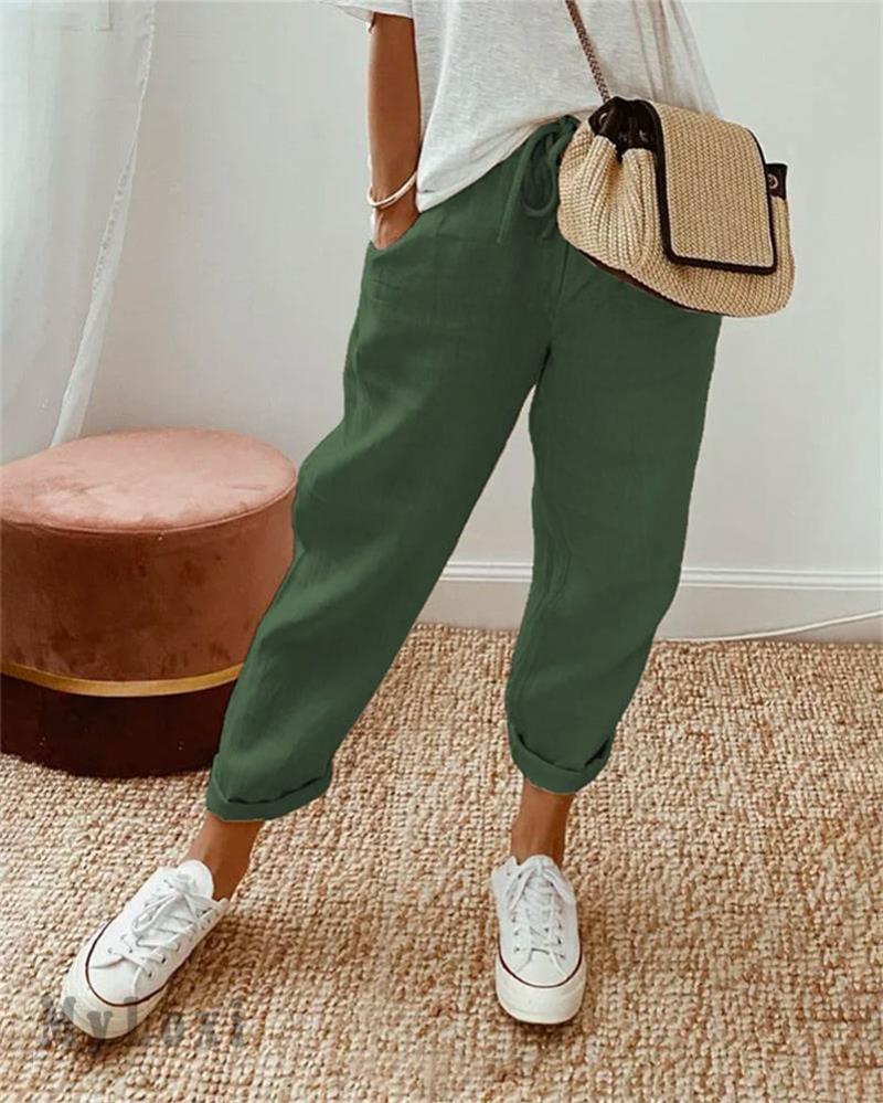 Pantalon Relaxed Fit Femme