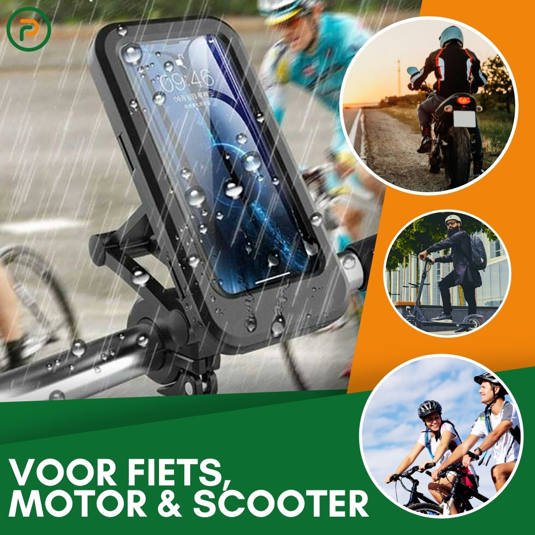 HydroGuard Case | Support de téléphone étanche universel pour vélo ou moto
