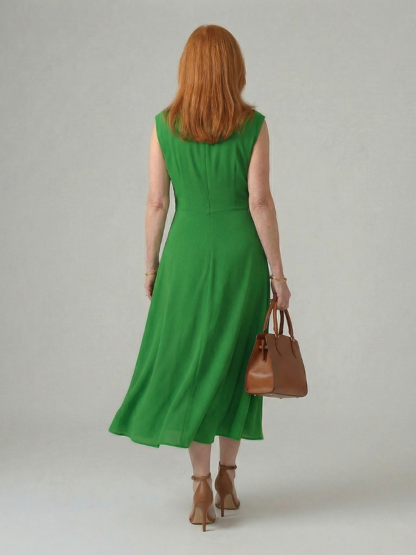 Orin | Robe Midi à Nœud Propre