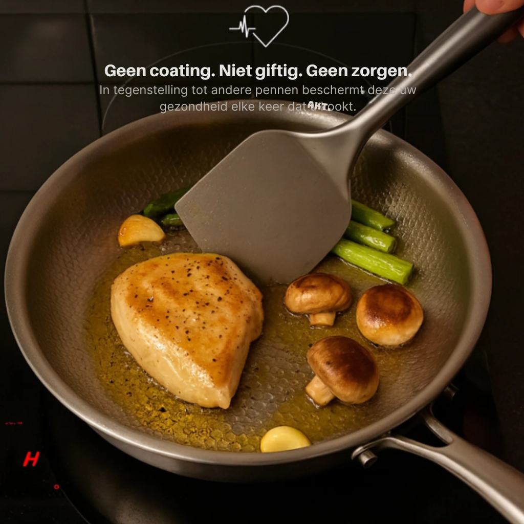 Set de Casseroles Premium en Titane 3 Pièces – Adapté pour Induction & Revêtement Naturel Antiadhésif – 3 Casseroles