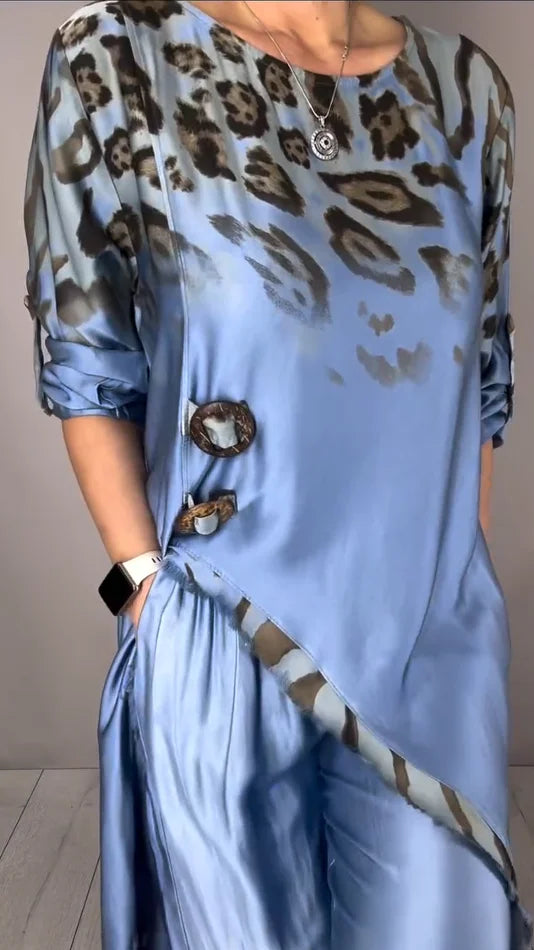 Sudha | Ensemble chic avec haut décontracté et pantalon ample