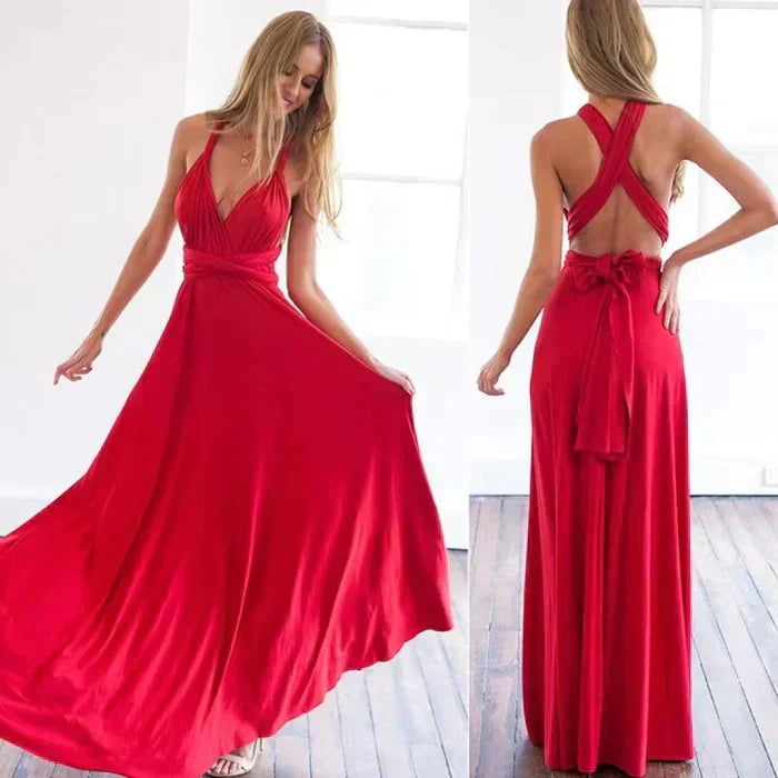 Robe portefeuille élastique pour femmes avec bretelles pour un ajustement parfait