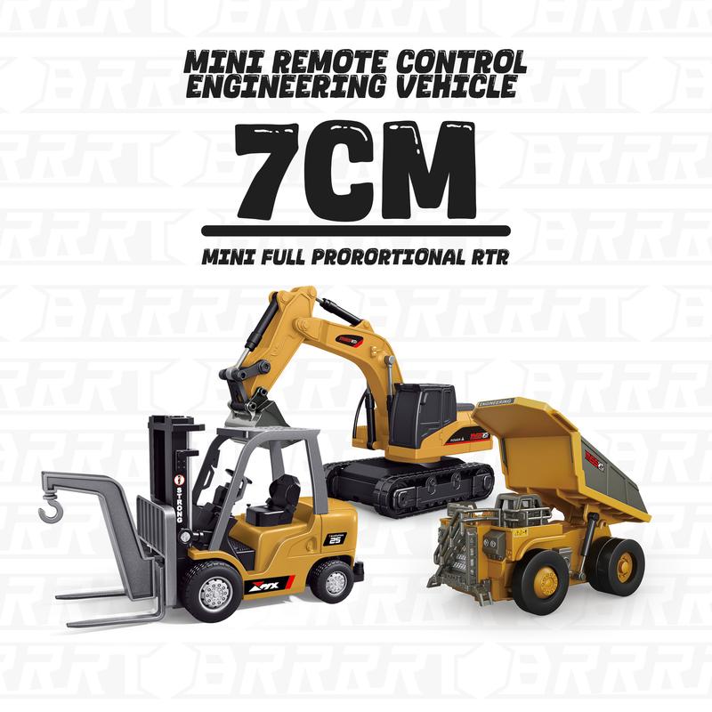 BuildMaster Mini RC Set | Véhicules de construction amusants pour des aventures de jeu sans fin