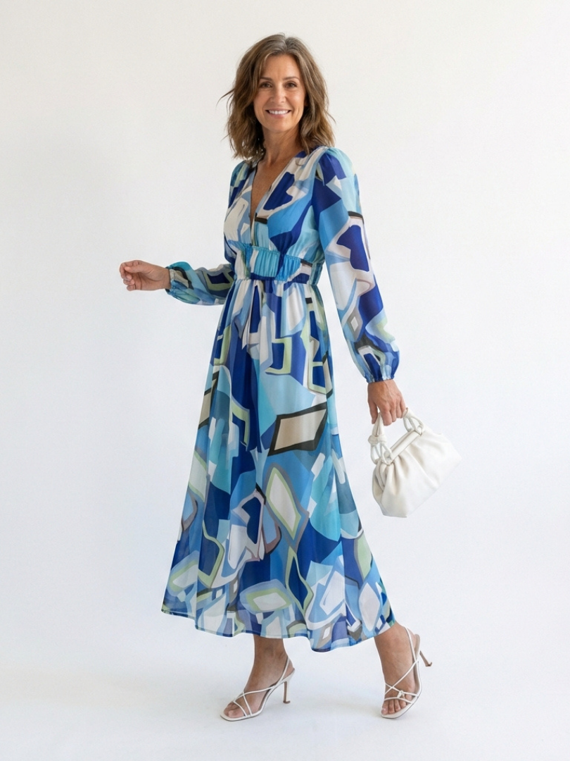 Althea | Robe Maxi Florale à Manches Longues