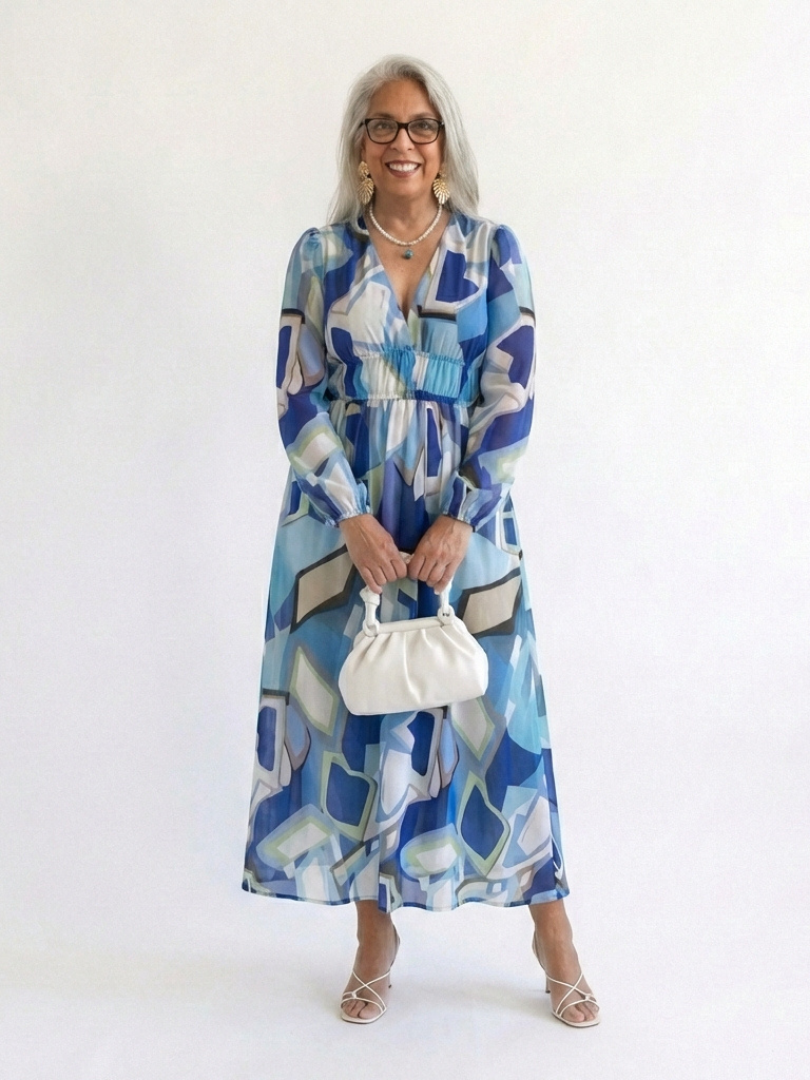 Althea | Robe Maxi Florale à Manches Longues