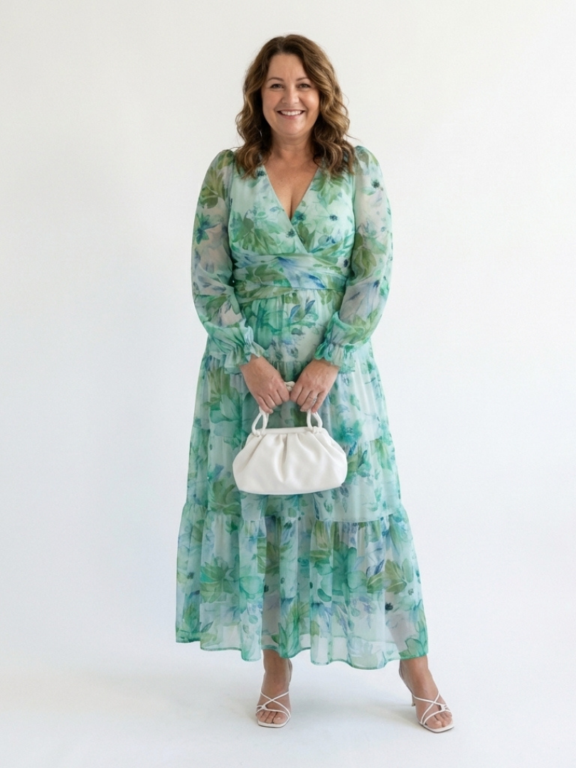 Althea | Robe Maxi Florale à Manches Longues