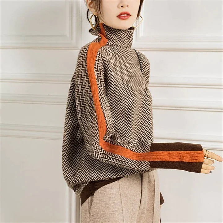 Pull Col Roulé en Cachemire Luxe Femme – Pull doux et chaud pour femmes