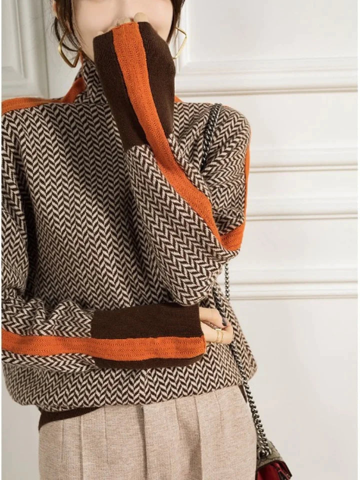 Pull Col Roulé en Cachemire Luxe Femme – Pull doux et chaud pour femmes