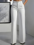 Pantalon de costume femme | Taille haute & Coupe droite