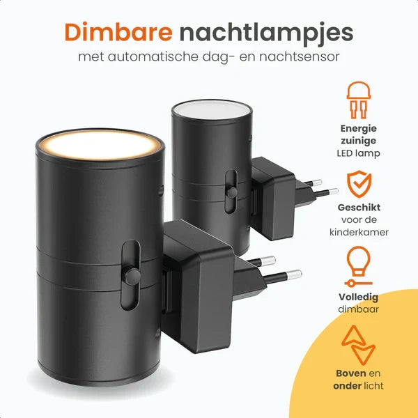 LuxeGlow Élégante Lampe de Nuit Dimmable | Créez l'ambiance parfaite avec un éclairage dimmable