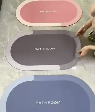 AquaSafe Tapis de Bain | Sèche rapidement, antidérapant et absorbant l'eau