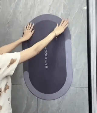 AquaSafe Tapis de Bain | Sèche rapidement, antidérapant et absorbant l'eau
