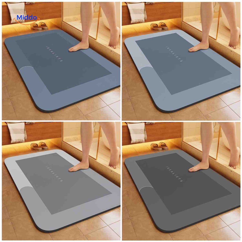 AquaSafe Tapis de Bain | Sèche rapidement, antidérapant et absorbant l'eau
