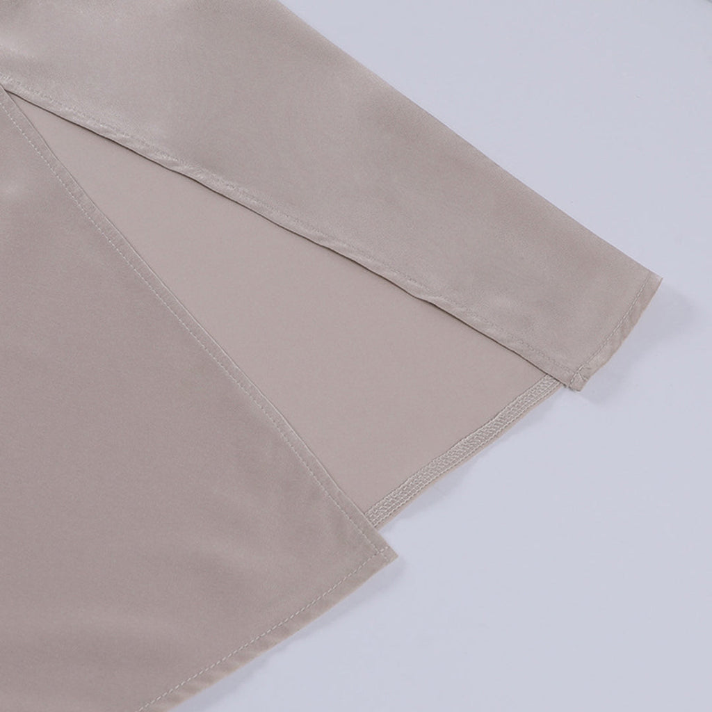 Robe maxi sans manches avec décolleté en V et fentes
