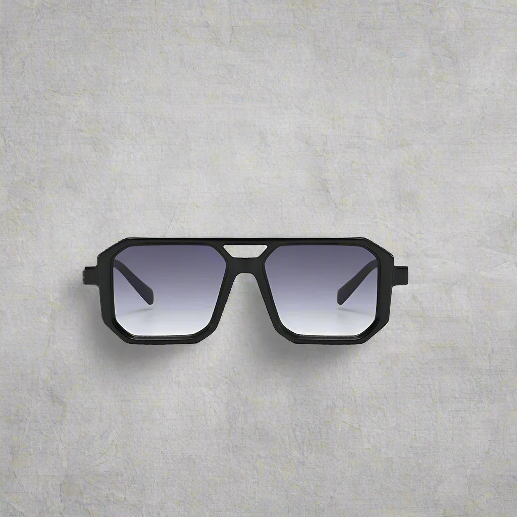Lunettes de Soleil Carrées Rétro de Luxe avec Protection UV400 pour Homme et Femme