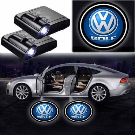 Éclairage de Porte LED Auto Projection Lumière 3D Capteur Magnétique Montage Facile