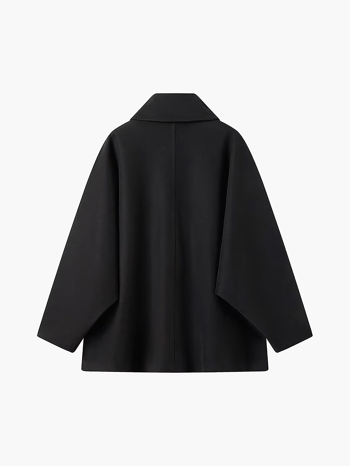 Manteau oversize en mélange de laine avec fermeture à boutons