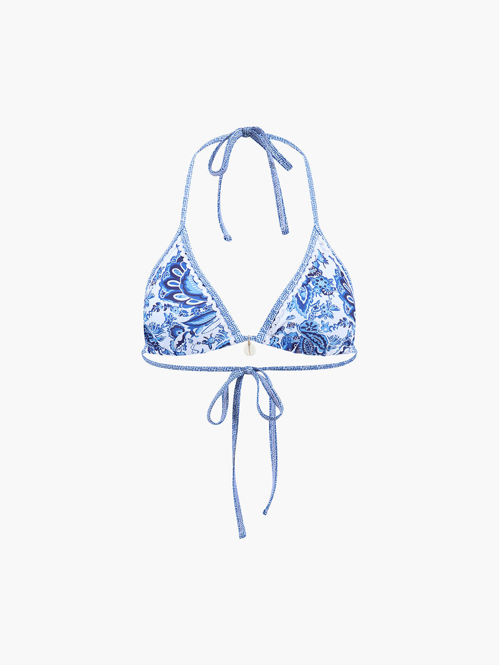 Bikini Deux Pièces pour Femme avec Col Halter et Rembourrage Amovible avec Imprimé
