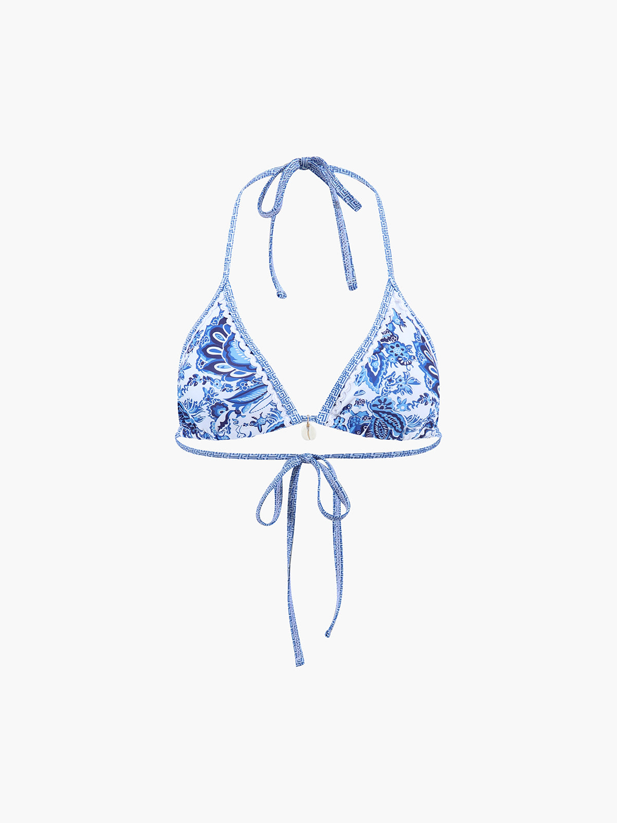 Bikini Deux Pièces pour Femme avec Col Halter et Rembourrage Amovible avec Imprimé