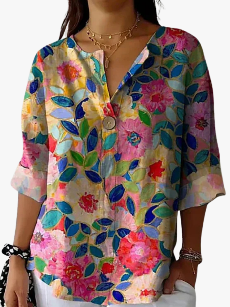 MOREAU LYON | BLOUSE FLEURIE POUR FEMME