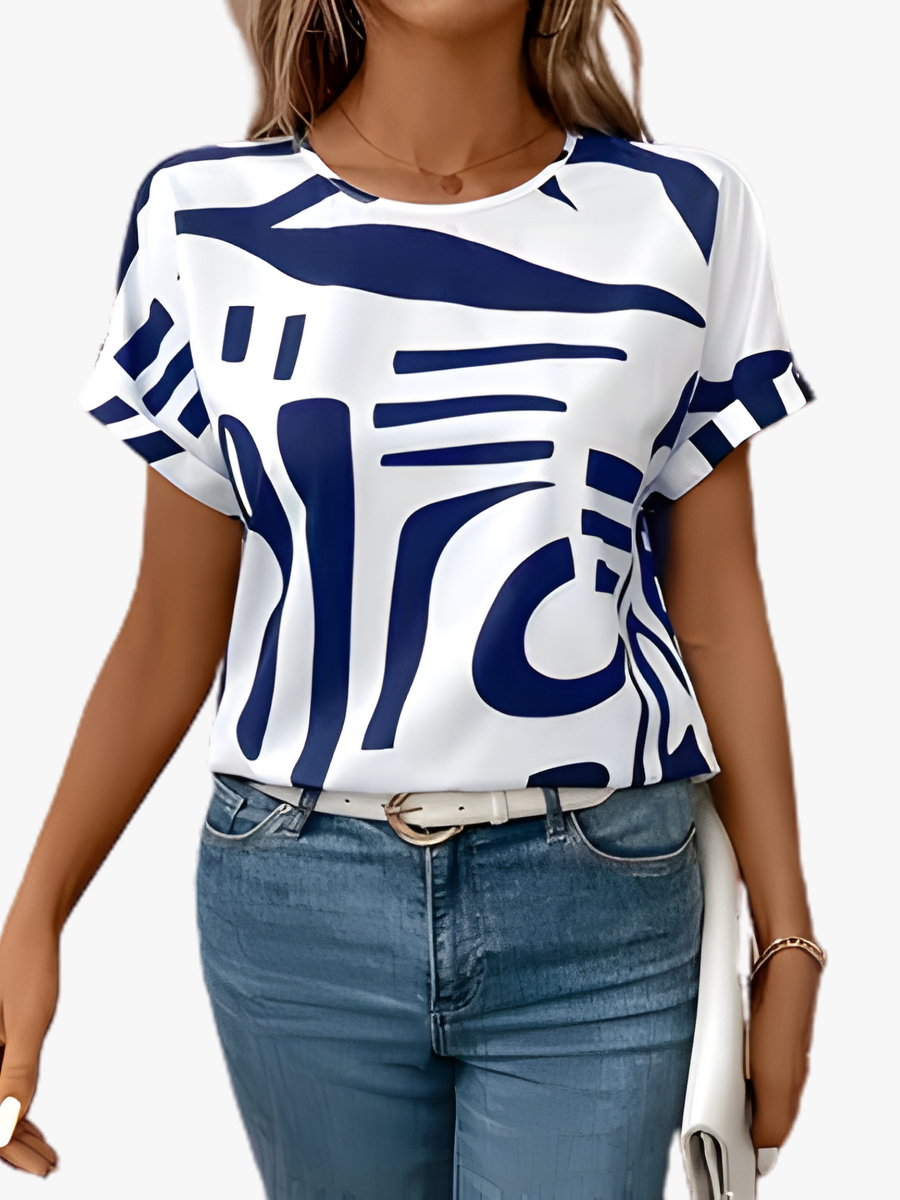 MOREAU LYON | T-SHIRT IMPRIMÉ ABSTRAIT POUR FEMMES
