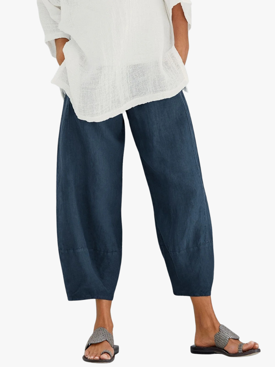 MOREAU LYON | PANTALONS CROP EN COTON POUR FEMMES