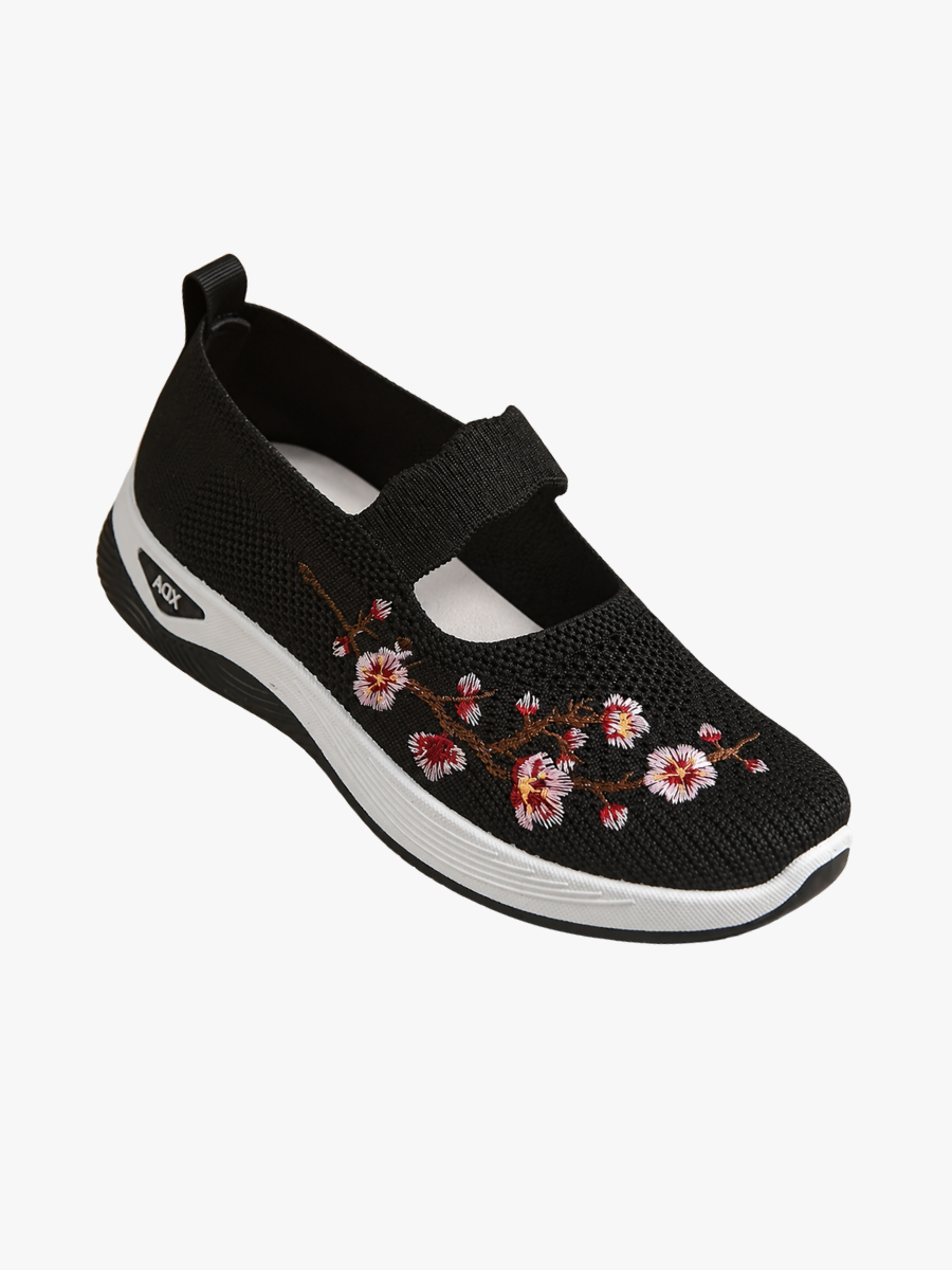 MOREAU LYON | BASKETS FLORALES EMBROIDÉES POUR FEMMES