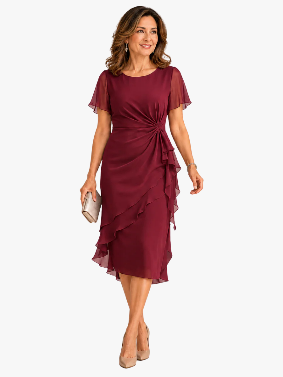 MOREAU LYON | ROBE MIDI FORMEL POUR FEMMES