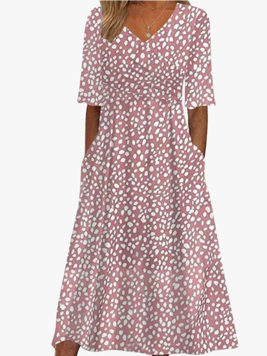 MOREAU LYON | ROBE MIDI POLKA POUR FEMMES