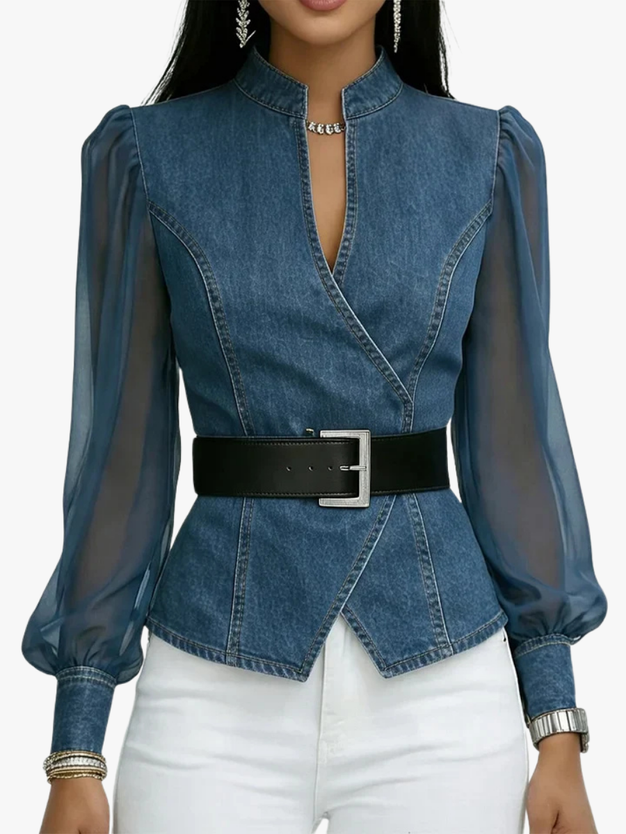MOREAU LYON | BLOUSE EN JEAN POUR FEMME