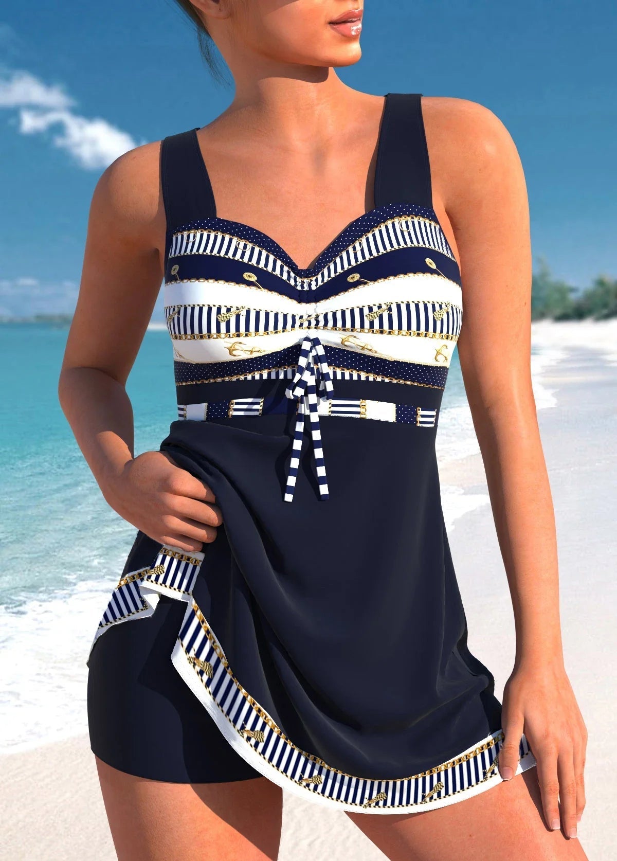 Maillot de bain Tankini | Tankini Flatteur & Ajustement Soutenant