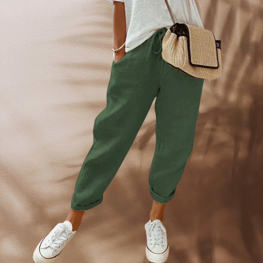 Bibi – Pantalon d'été tendance et décontracté pour femmes
