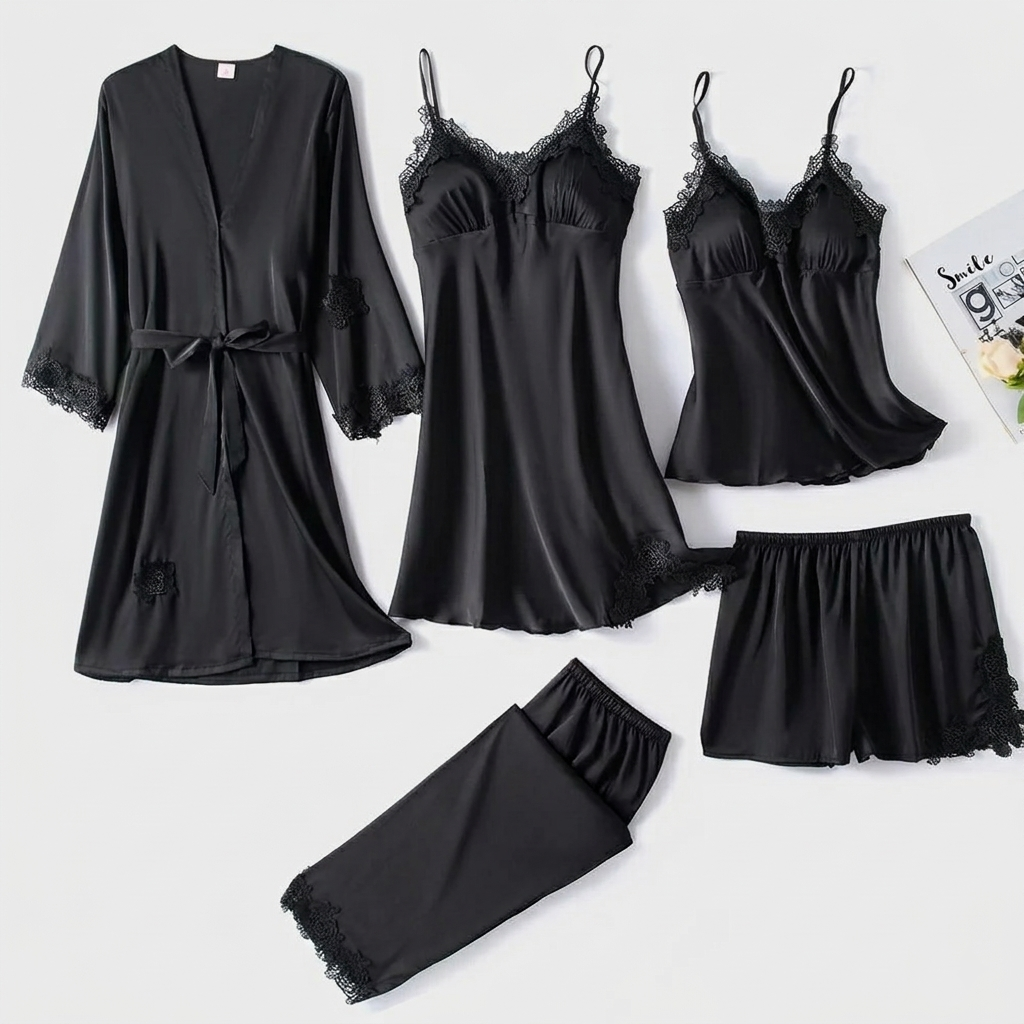 Ensemble Pyjama Femme Élégant Tenue de Nuit Douce et Confortable