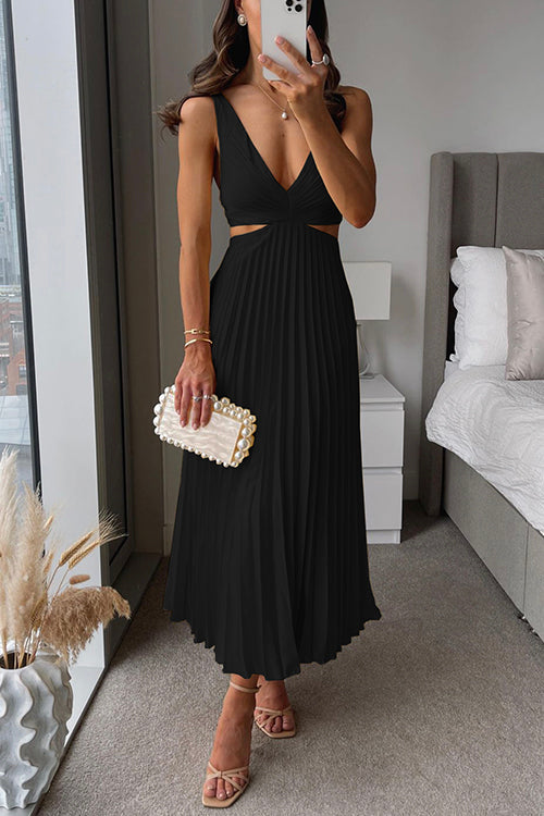 Elsa | Robe Maxi Plissée Élégante